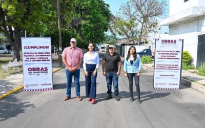 ROSI BAYARDO CUMPLE A LA COLONIA INDECO CON OBRA DE AGUA POTABLE, DRENAJE Y PAVIMENTACIÓN