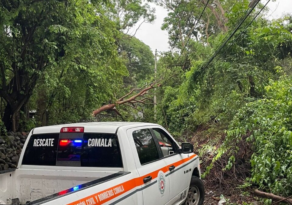 LLUVIAS FUERTES DE ESTE MIÉRCOLES NO REGISTRAN AFECTACIONES MAYORES EN EL ESTADO DE COLIMA