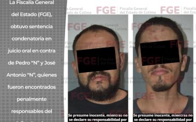 DOS SENTENCIADOS POR ROBO EN COLIMA
