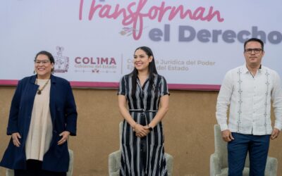 GOBERNADORA DE COLIMA ENCABEZA FORO ‘MUJERES QUE TRANSFORMAN EL DERECHO’ CON LA MINISTRA LENIA BATRES