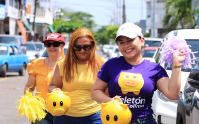 SE SUMA LA COORDINACIÓN NACIONAL DE BECAS PARA EL BIENESTAR AL BOTEO DEL TELETÓN EN COLIMA