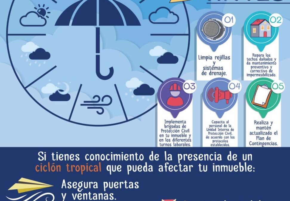 INVITA IMSS COLIMA A TOMAR PRECAUCIONES POR LLUVIAS Y CICLONES TROPICALES