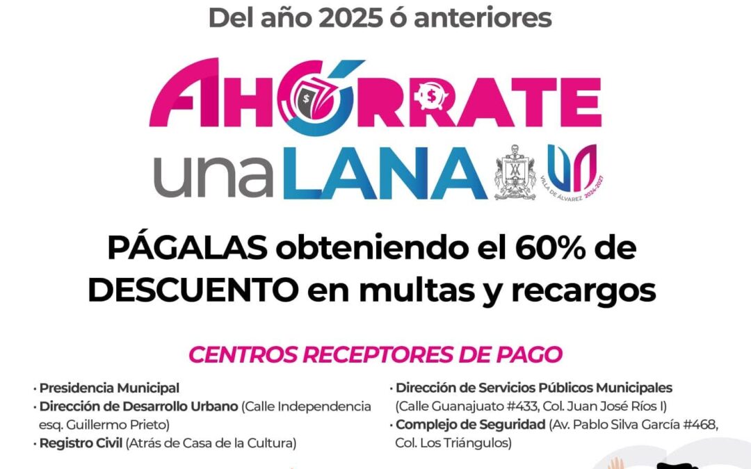 ‎EN VDEA, 60% DE DESCUENTO EN MULTAS ‎Y RECARGOS POR INFRACCIONES VIALES