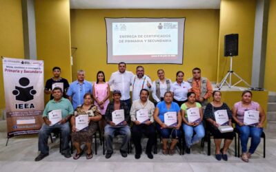 IEEA ENTREGA CERTIFICADOS DE EDUCACIÓN BÁSICA Y FORTALECE EL DERECHO A APRENDER EN IXTLAHUACÁN