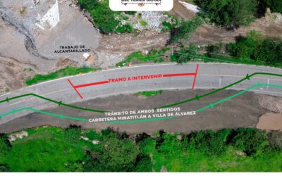 SEIDUM HABILITA CARRILES PROVISIONALES SOBRE LA CARRETERA VILLA DE ÁLVAREZ-MINATITLÁN