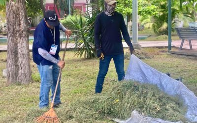 REFUERZAN TAREAS DE MANTENIMIENTO EN PARQUES Y JARDINES EN EL PORVENIR Y RESIDENCIAL VICTORIA