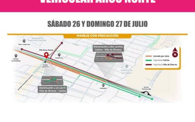 EN SENTIDO VDEA A COLIMA CERRARÁN CARRILES CENTRALES DEL TERCER ANILLO