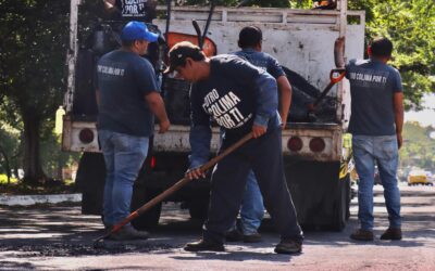 ATIENDEN BACHEO EN ZONA ORIENTE DE LA CIUDAD CAPITAL EN AV. NIÑOS HÉROES