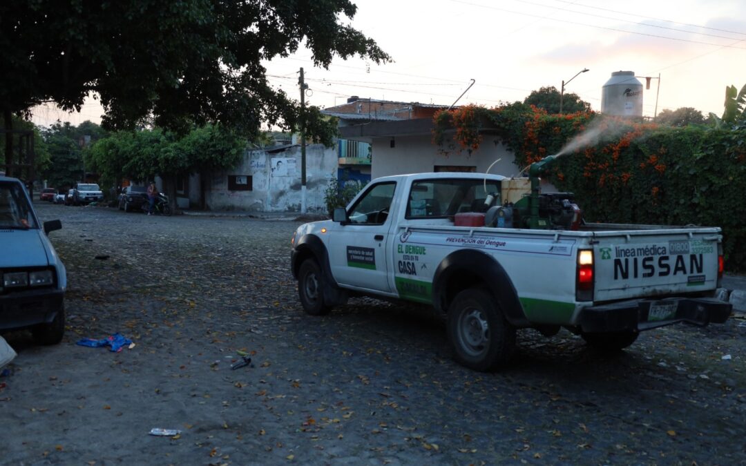 SALUD COLIMA REFUERZA JORNADAS DE NEBULIZACIÓN CONTRA EL MOSCO TRANSMISOR DEL DENGUE EN 5 MUNICIPIOS