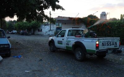 SALUD COLIMA REFUERZA JORNADAS DE NEBULIZACIÓN CONTRA EL MOSCO TRANSMISOR DEL DENGUE EN 5 MUNICIPIOS