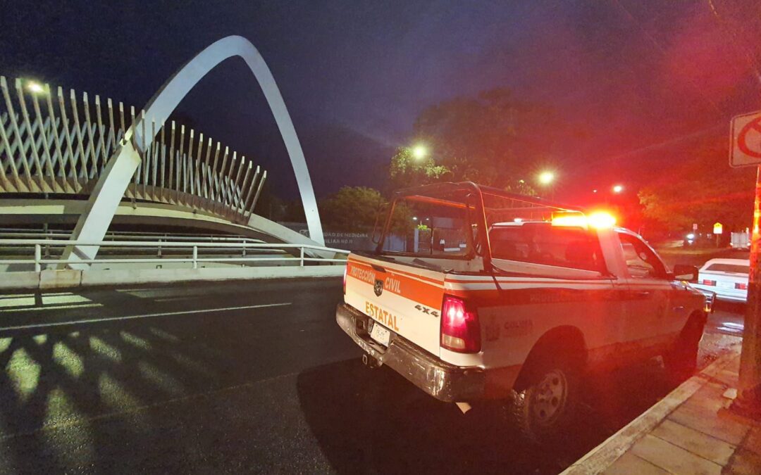 UEPC COLIMA ATIENDE 25 SERVICIOS DE EMERGENCIA POR LA INTENSA LLUVIA; HUBO SALDO BLANCO Y SÓLO AFECTACIONES MATERIALES