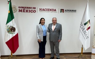 INDIRA VIZCAÍNO Y TITULAR DE LA AGENCIA NACIONAL DE ADUANAS BUSCAN QUE EL PUERTO DE MANZANILLO SEA EL MÁS EFICIENTE, SEGURO Y COMPETITIVO