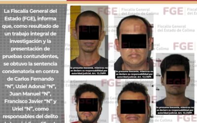 FGE LOGRA 40 AÑOS DE PRISIÓN PARA 5 PERSONAS POR HOMICIDIO CALIFICADO