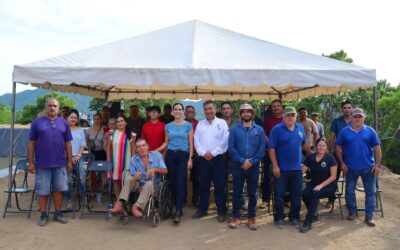 ENTREGA ROSI BAYARDO OLLA DE CAPTACIÓN PLUVIAL QUE BENEFICIARÁ A PRODUCTORES DE MANGO