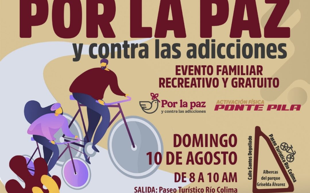 ESTE DOMINGO SE REALIZA LA ‘RODADA NACIONAL POR LA PAZ Y CONTRA LAS ADICCIONES’