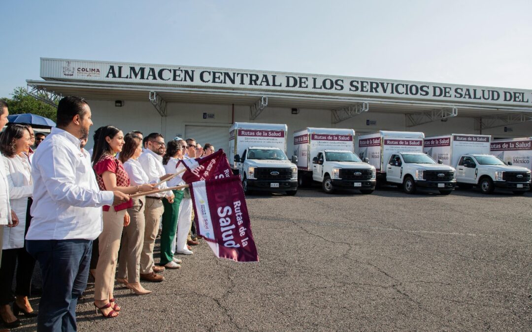 INDIRA: COLIMA SE SUMA A LA ESTRATEGIA NACIONAL ‘RUTAS DE LA SALUD’ CON 12 VEHÍCULOS; ABASTECERÁN MEDICAMENTO A 141 CENTROS DE SALUD