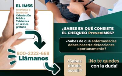 FORTALECE IMSS COLIMA PREVENCIÓN Y AUTOCUIDADO CON CHEQUEO PREVENIMSS