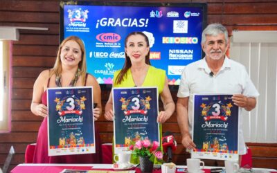 ‎EN MANZANILLO, PRESENTA TEY PROGRAMA DEL 3ER FESTIVAL DEL MARIACHI DE VDEA