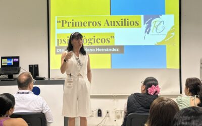 UNIVERSITARIA CAPACITA AL SAT  EN PRIMEROS AUXILIOS PSICOLÓGICOS