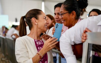 PRESIDENTA CLAUDIA SHEINBAUM DA BANDERAZO DE SALIDA A LA CONSTRUCCIÓN DE PUENTES VEHICULARES EN COLIMA