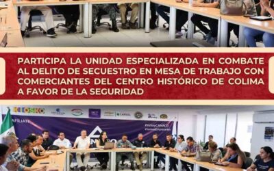 REUNIÓN DE TRABAJO DE LA UNIDAD ESPECIALIZADA DE ANTISECUESTRO CON COMERCIANTES DEL CENTRO