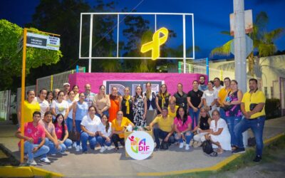 ‎VILLA DE ÁLVAREZ SE ILUMINA DE DORADO ‎PARA CONCIENTIZAR SOBRE CÁNCER INFANTIL