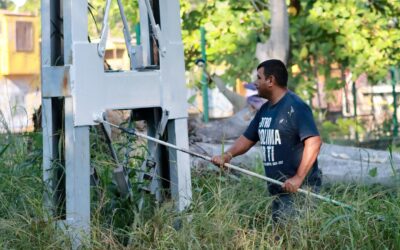 EL AYUNTAMIENTO DE COLIMA REALIZA JORNADA INTEGRAL DE LIMPIEZA EN EL PUENTE PEATONAL DE EL TIVOLI