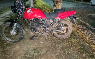 RECUPERA POLICÍA DE VDEA MOTOCICLETA DE JALISCO CON REPORTE DE ROBO