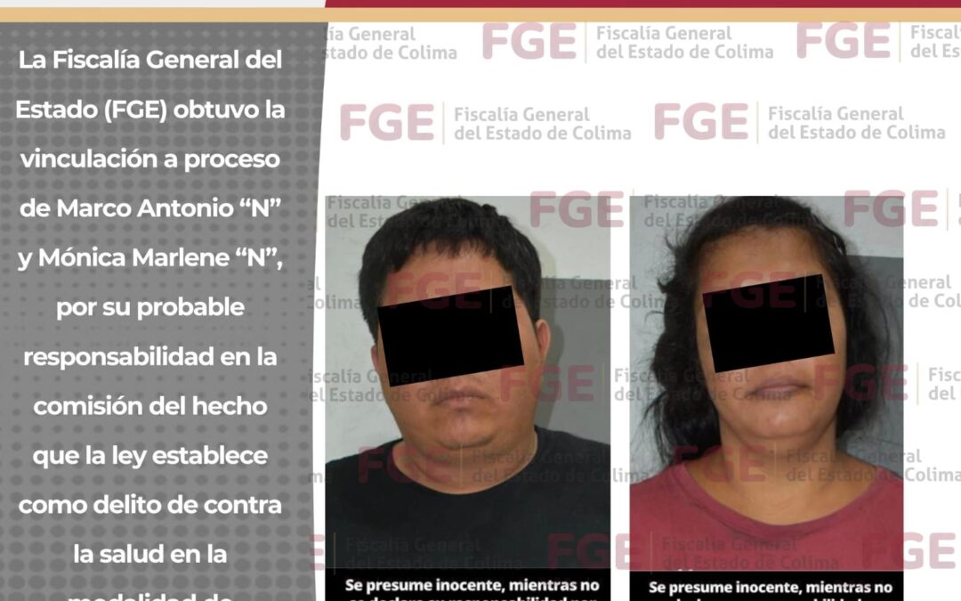 HOMBRE Y MUJER VAN A PRISIÓN PREVENTIVA POR PRESUNTO NARCOMENUDEO EN EL MEZCALITO