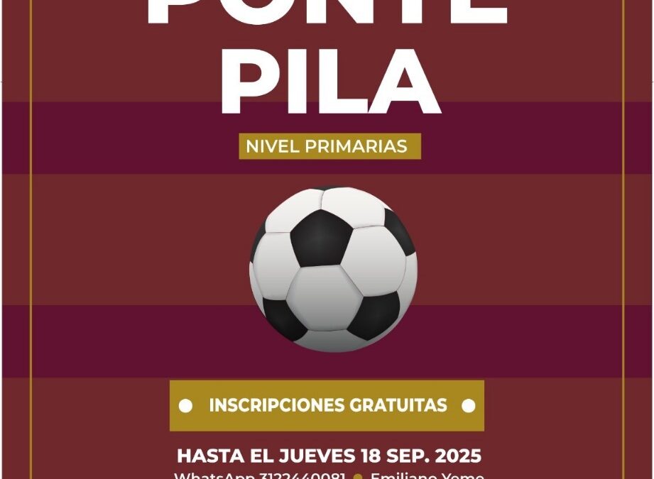 INCODE INVITA A PARTICIPAR EN EL PRIMER TORNEO DE FUTBOL 5 ‘PONTE PILA’