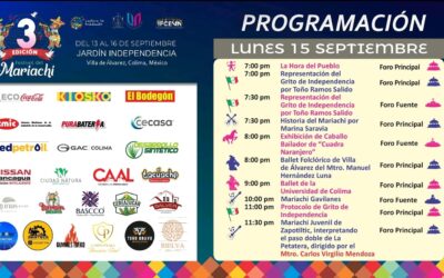 ‎EL MARIACHI JUVENIL DE ZAPOTILTIC CON LA ORQUESTA FILARMÓNICA DE COLIMA, EN EL GRITO DE VDEA