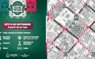 TODO LISTO PARA CELEBRAR EL GRITO DE INDEPENDENCIA Y EL CONCIERTO DE KIKA EDGAR ESTA NOCHE: GOBIERNO DE COLIMA