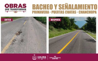 GOBIERNO DEL ESTADO DE COLIMA REHABILITA LA CARRETERA PRIMAVERA-PUERTAS CUATAS-CHANCHOPA EN TECOMÁN