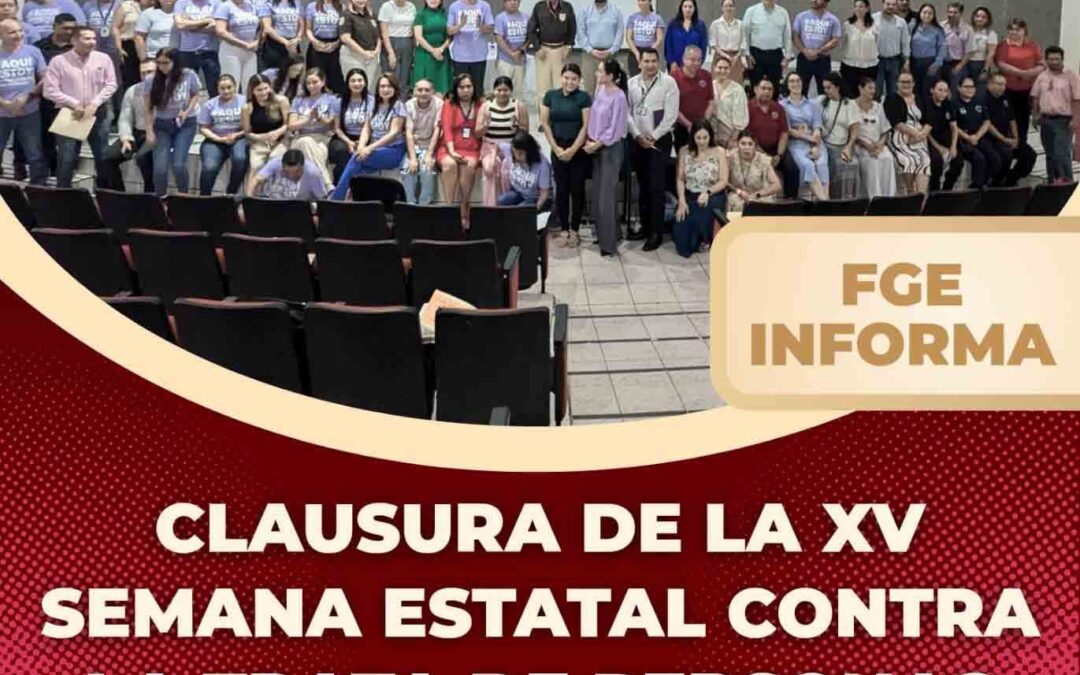 CLAUSURA DE LA XV SEMANA ESTATAL CONTRA LA TRATA DE PERSONAS