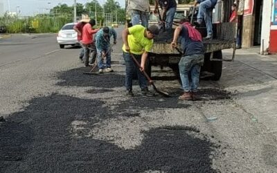 REPARA VDEA MÁS DE 3 MIL BACHES POR MES EN TEMPORADA DE LLUVIAS