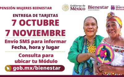 DEL 7 DE OCTUBRE AL 7 DE NOVIEMBRE SE ENTREGARÁN TARJETAS DE LA PENSIÓN MUJERES BIENESTAR A CASI 2 MILLONES DE MUJERES: SECRETARIA ARIADNA MONTIEL REYES