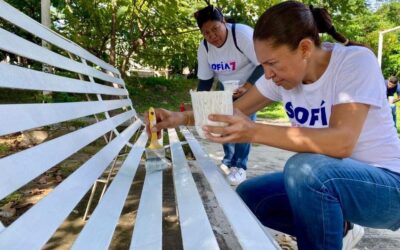 SOFÍA PERALTA FORTALECE EL TEJIDO SOCIAL CON LA BRIGADA JUNT@S POR TU ESPACIO EN LA COLONIA V. BONFIL.