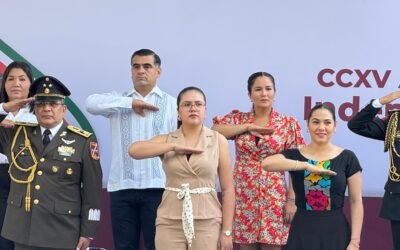 PARTICIPA RIULT RIVERA EN CEREMONIA POR EL CCXV ANIVERSARIO DEL INICIO DE LA INDEPENDENCIA