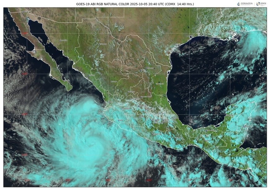 PRISCILLA ES YA HURACÁN CATEGORÍA 1,  CIERRAN ACCESO A PLAYAS