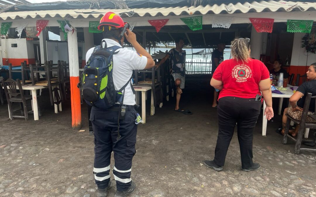 UEPC, SEMAR, SEDENA, GN Y UNIDADES MUNICIPALES DE PROTECCIÓN CIVIL REALIZAN MONITOREO Y ALERTAN A PRESTADORES DE SERVICIOS, POR TT ‘RAYMOND’
