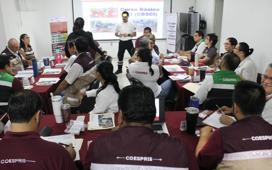 COESPRIS COLIMA CAPACITA A BRIGADISTAS EN GESTIÓN DE EMERGENCIAS SANITARIAS