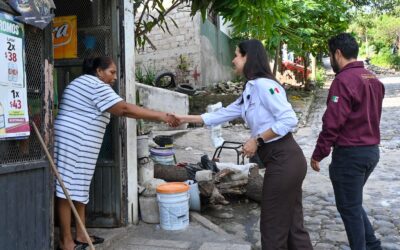 ROSI BAYARDO ATIENDE DEMANDA HISTÓRICA EN LA CALLE MOCTEZUMA; INICIA NUEVA CALLE CON CONCRETO HIDRÁULICO