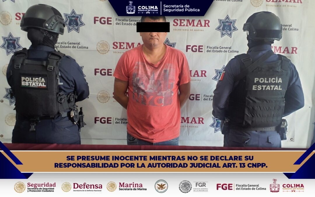SSP COLIMA DETIENE A UN MASCULINO POR DELITO DE ABUSO SEXUAL