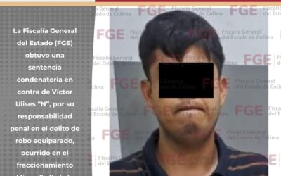 FGE LOGRA SENTENCIA CONDENATORIA POR EL DELITO DE ROBO EQUIPARADO