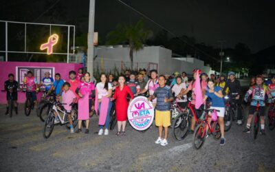 CON RODADA ROSA CUMPLE VDEA META ESTRATÉGICA DE BICI PASEOS