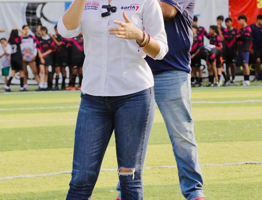 RESALTA DIPUTADA SOFÍA PERALTA QUE EL DEPORTE FORMA VALORES EN LA NIÑEZ Y JUVENTUD