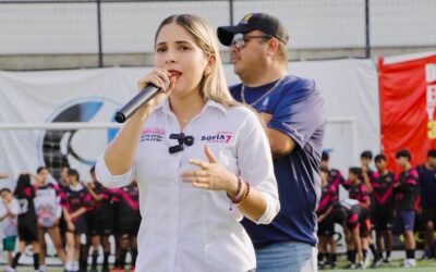 RESALTA DIPUTADA SOFÍA PERALTA QUE EL DEPORTE FORMA VALORES EN LA NIÑEZ Y JUVENTUD