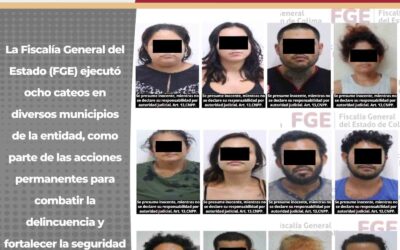 EN CATEOS, FGE DETIENE A 12 PERSONAS, RECUPERA VEHÍCULO Y ASEGURA NARCÓTICOS