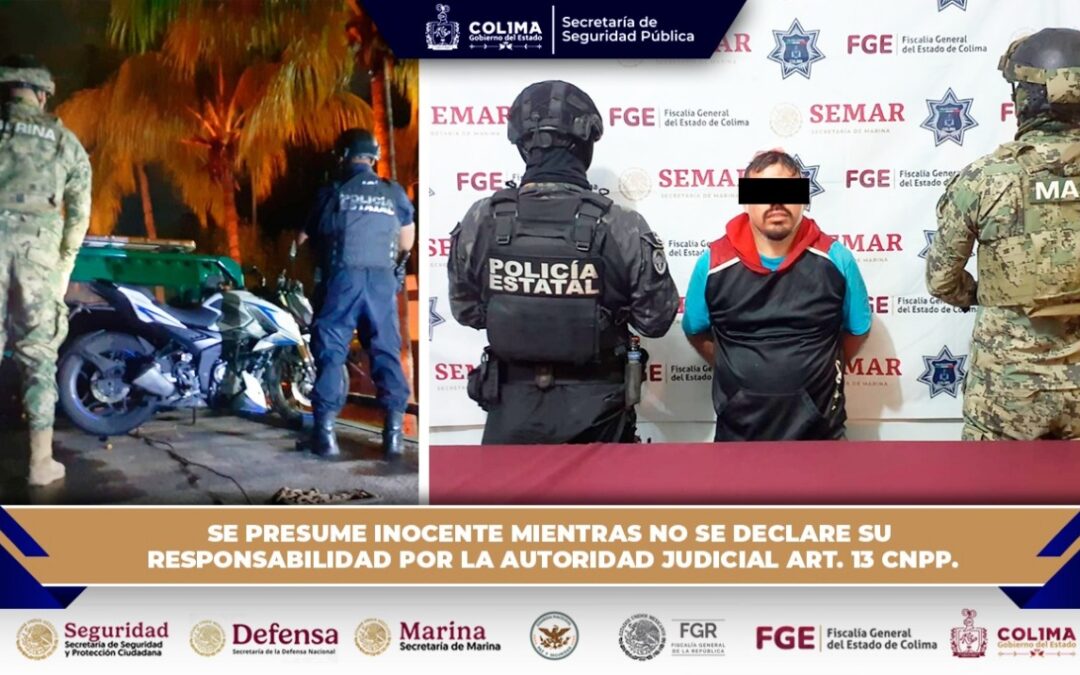 DETIENE SSP COLIMA A SUJETO SEÑALADO DE COMETER SECUESTRO