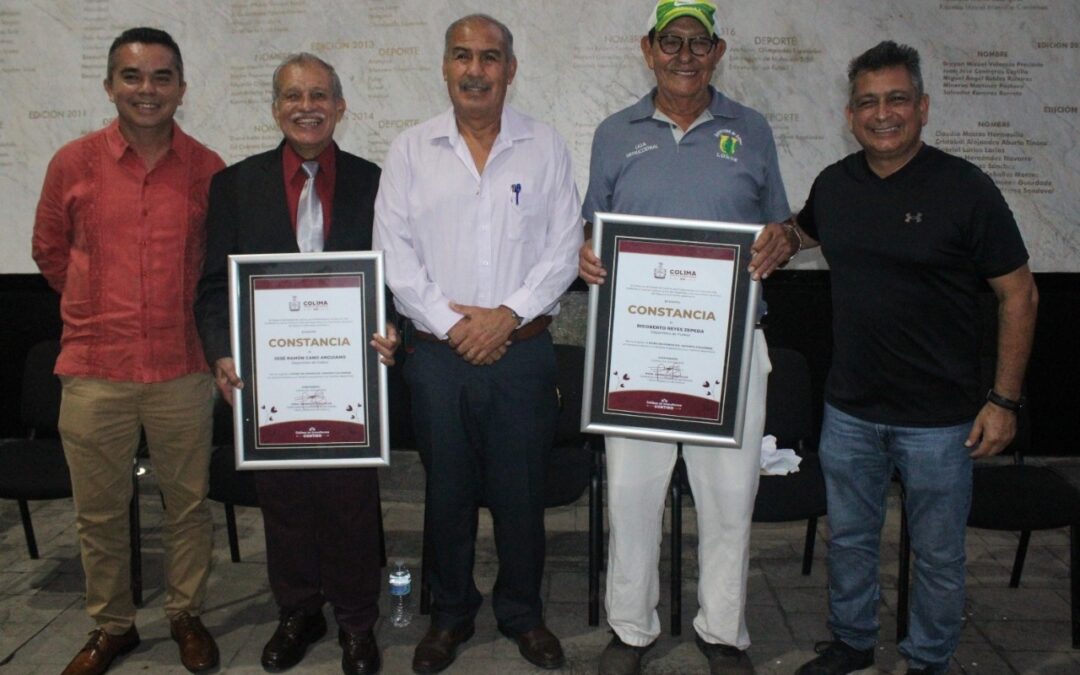 RAMÓN CANO Y RIGOBERTO REYES INGRESAN AL MURO DE HONOR DEL DEPORTE COLIMENSE